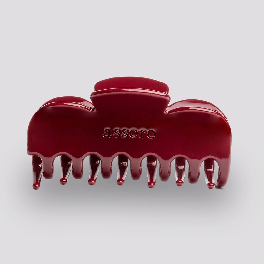 Изображение товара ASSORO Краб для волос Амарант — экологичный заколка 100% ацетат