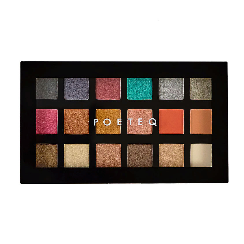 Изображение товара Палетка теней для век POETEQ Визаж Совершенное покрытие 18 насыщенных оттенков