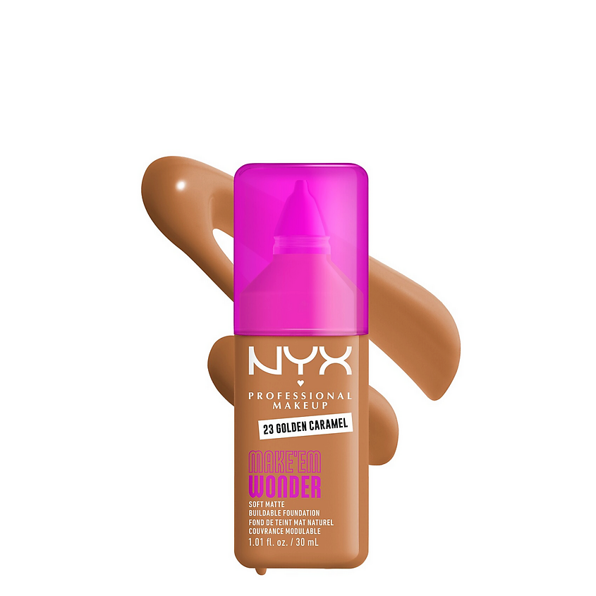 Изображение товара NYX PROFESSIONAL MAKEUP Тональная основа Make 'EM Wonder, Golden Caramel
