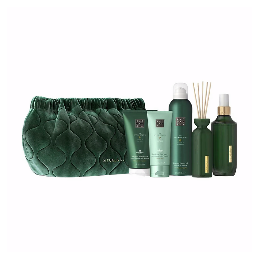 Изображение товара RITUALS The Ritual of Jing Large Gift Set набор подарочный для тела и дома 200 мл 100 мл 70 мл 250