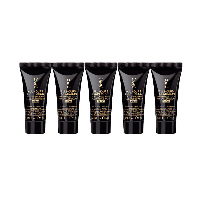 Изображение товара YVES SAINT LAURENT Набор пробников тонального крема All Hours Luminous Matte Foundation, №LC2, 5*5 мл
