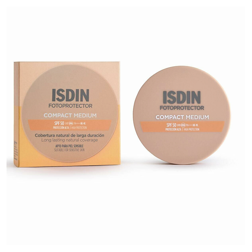 Изображение товара ISDIN Компактное солнцезащитное тональное средство Fotoprotector Compact SPF 50, Medium