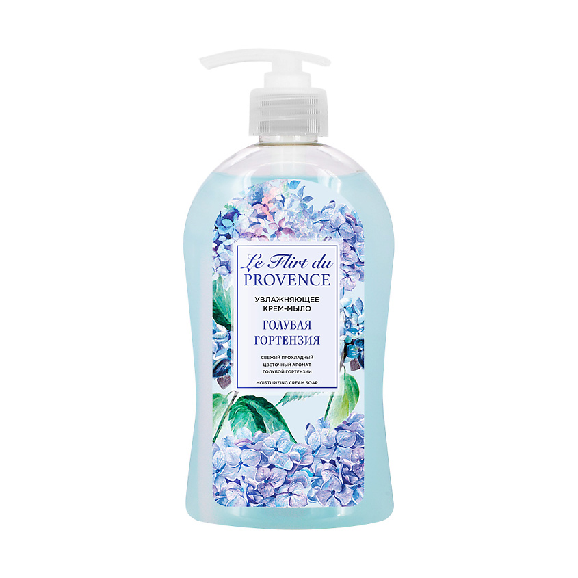 Изображение товара Увлажняющее крем-мыло Голубая гортензия 500 мл - уход за кожей рук и тела