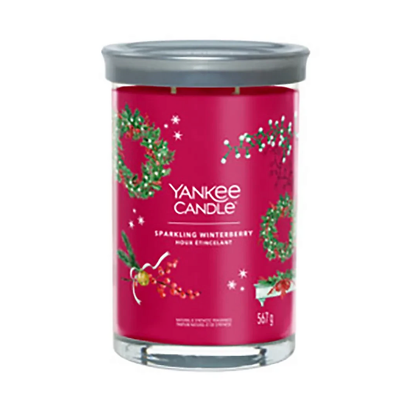 Изображение товара Яркая свеча Yankee Candle Sparkling Winterberry 567 г для праздника и уюта