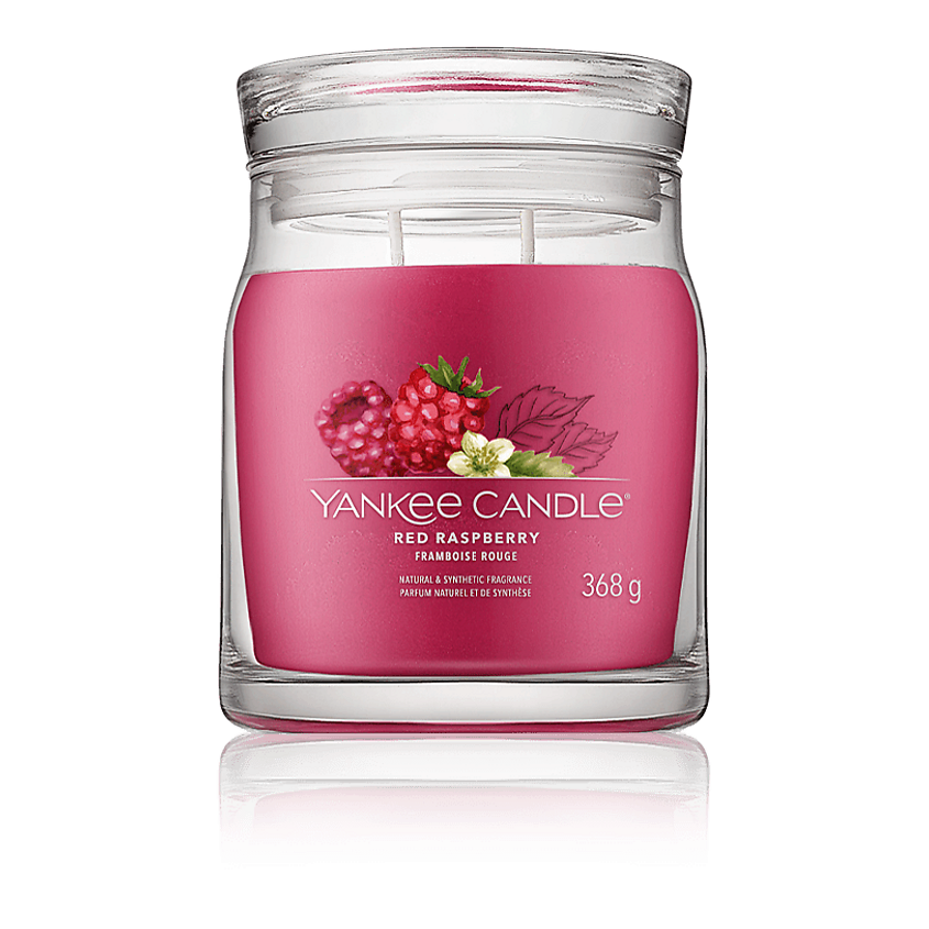 Изображение товара Ароматическая свеча Yankee Candle Red Raspberry 368 г для создания уюта и приятного аромата
