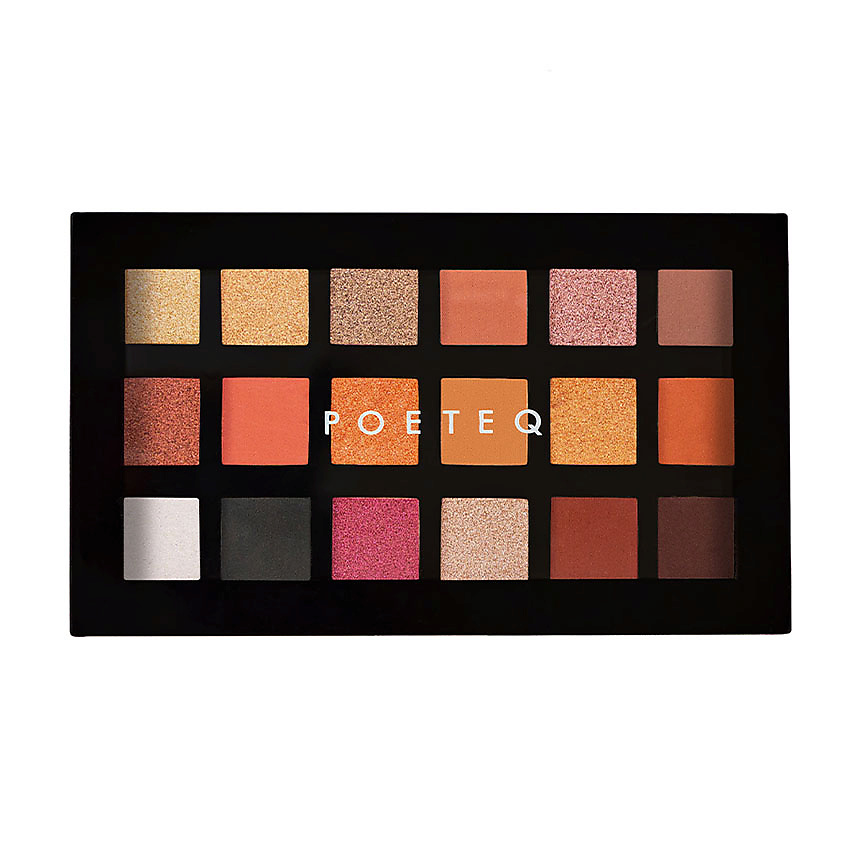 Изображение товара Палетка теней для век POETEQ Совершенное покрытие 18 оттенков