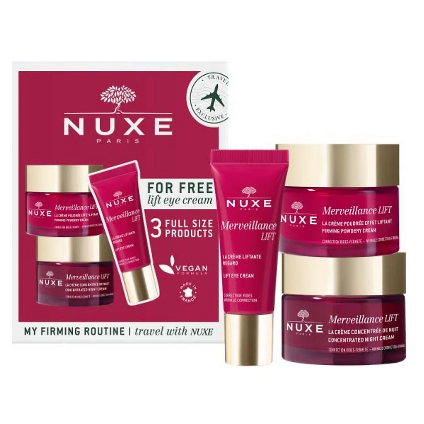 Изображение товара NUXE Набор My Firming Routine: Крем для глаз + Дневной крем + Ночной крем для лица, 50 мл + 50 мл + 15 мл