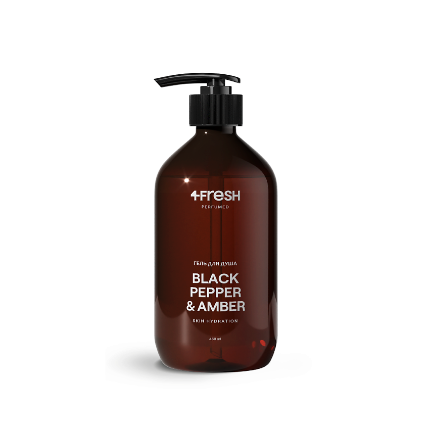 Изображение товара 4FRESH BEAUTY Парфюмированный гель для душа с ароматом черный перец и амбра, 1 шт.