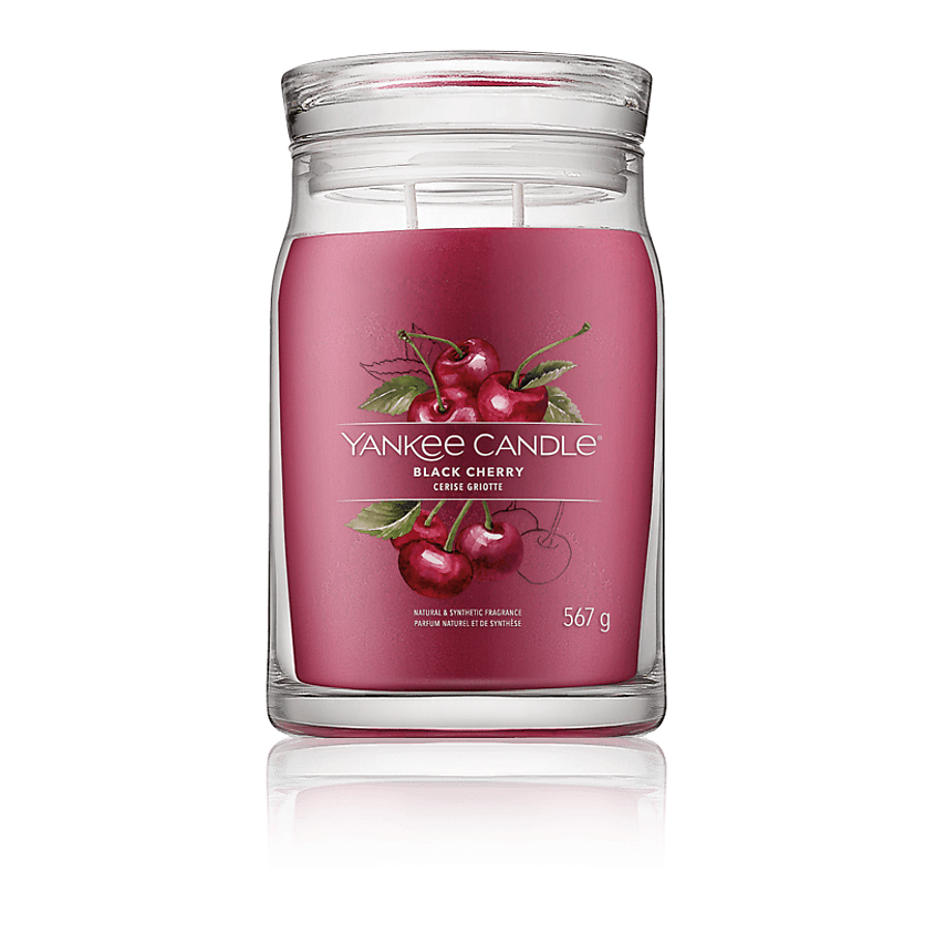 Изображение товара Ароматическая свеча Yankee Candle Black Cherry 567 г с двойным фитилем