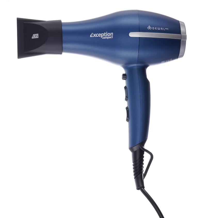 Изображение товара DEWAL EXCEPTION COMPACT Фен с ионизацией 2200Вт 2 насадки 3 м шнур