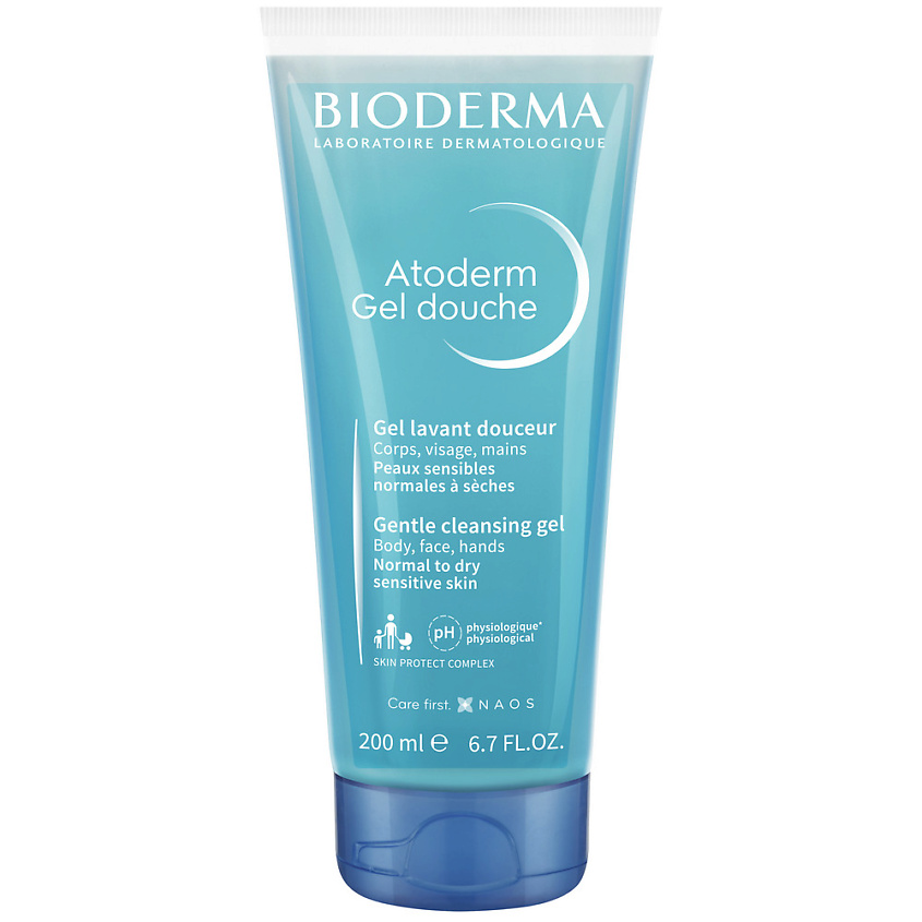 Изображение товара Мягкий очищающий гель для душа BIODERMA Atoderm 200 мл для сухой и атопичной кожи