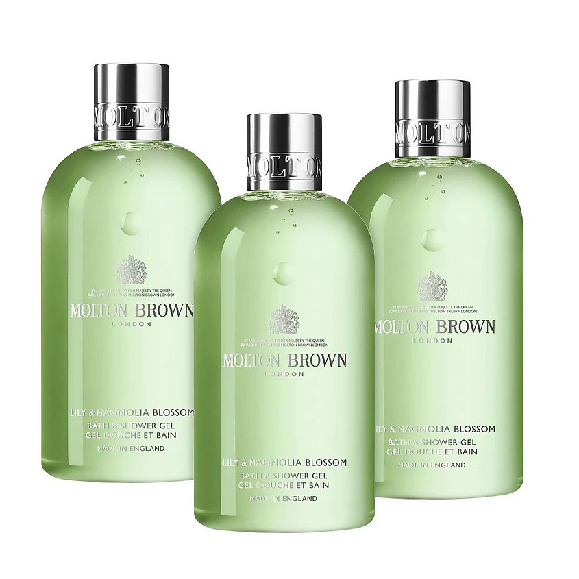Изображение товара Молтон Браун набор гелей для душа Lily & Magnolia Blossom 3x300 мл роскошный уход