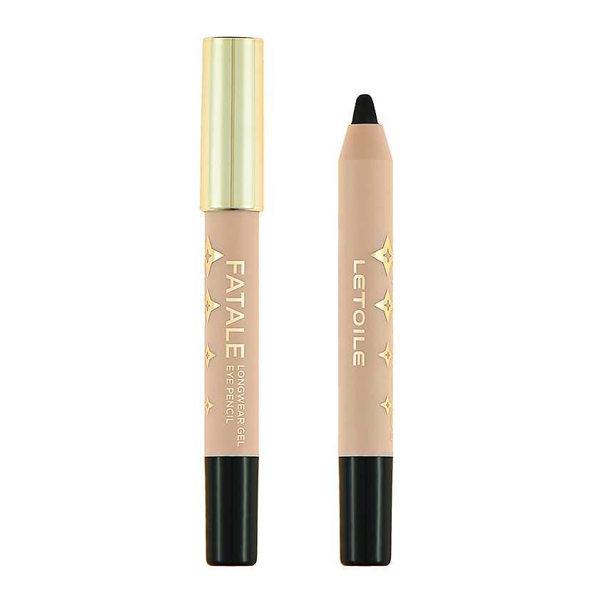 Изображение товара Мини стойкий гелевый карандаш для глаз Fatale от LETOILE черный 0,6 г