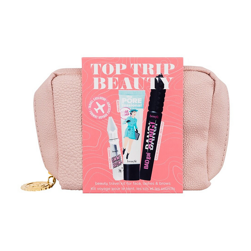 Изображение товара BENEFIT Подарочный набор с косметичкой Top Trip Beauty Set, 4 шт.