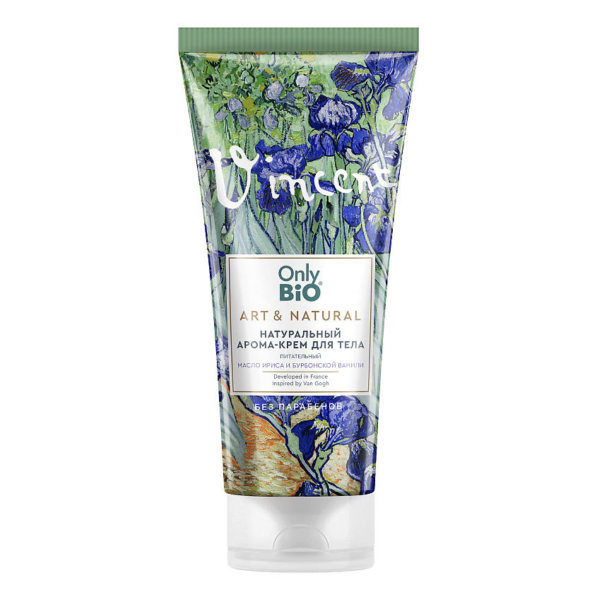 Изображение товара ONLY BIO Натуральный арома-крем для тела с маслом ириса и ванилью