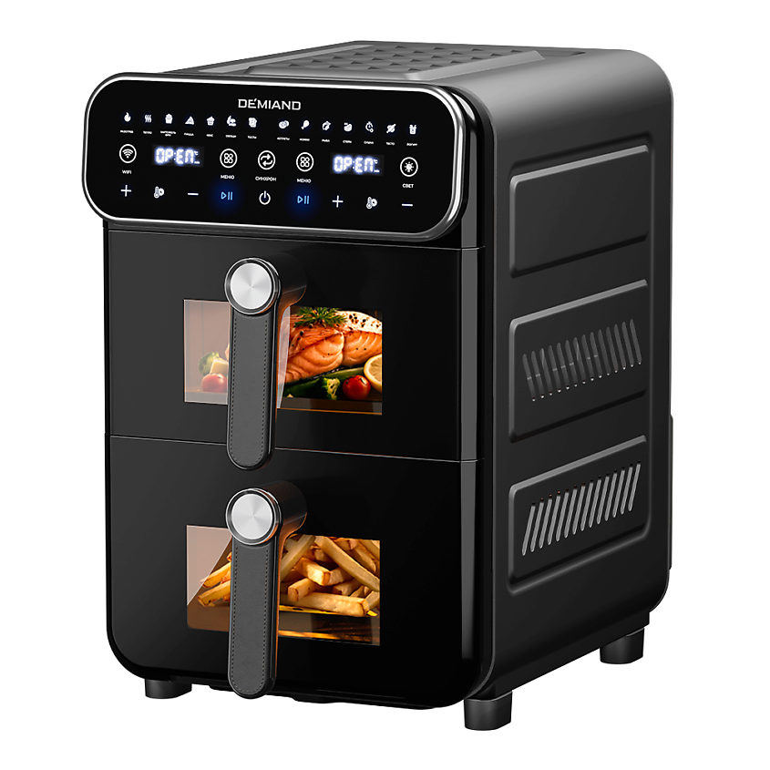 Изображение товара DEMIAND Аэрогриль DUOS DK-2100 с Wi-Fi-управлением, 1 шт.