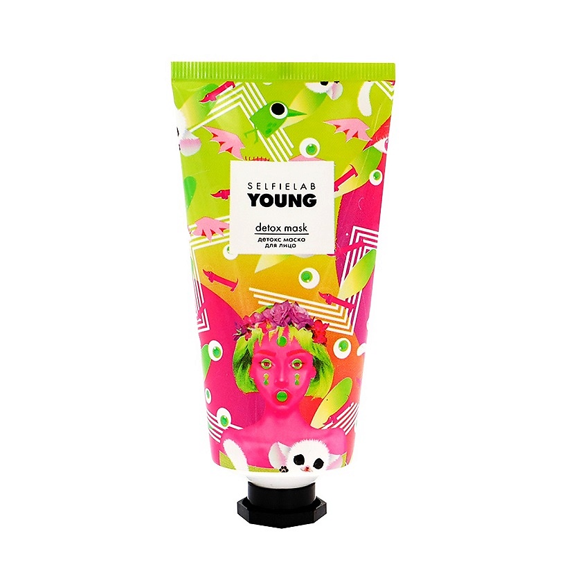 Изображение товара SELFIELAB YOUNG Детокс маска для лица на основе розовой глины с экстрактом винограда, 50мл