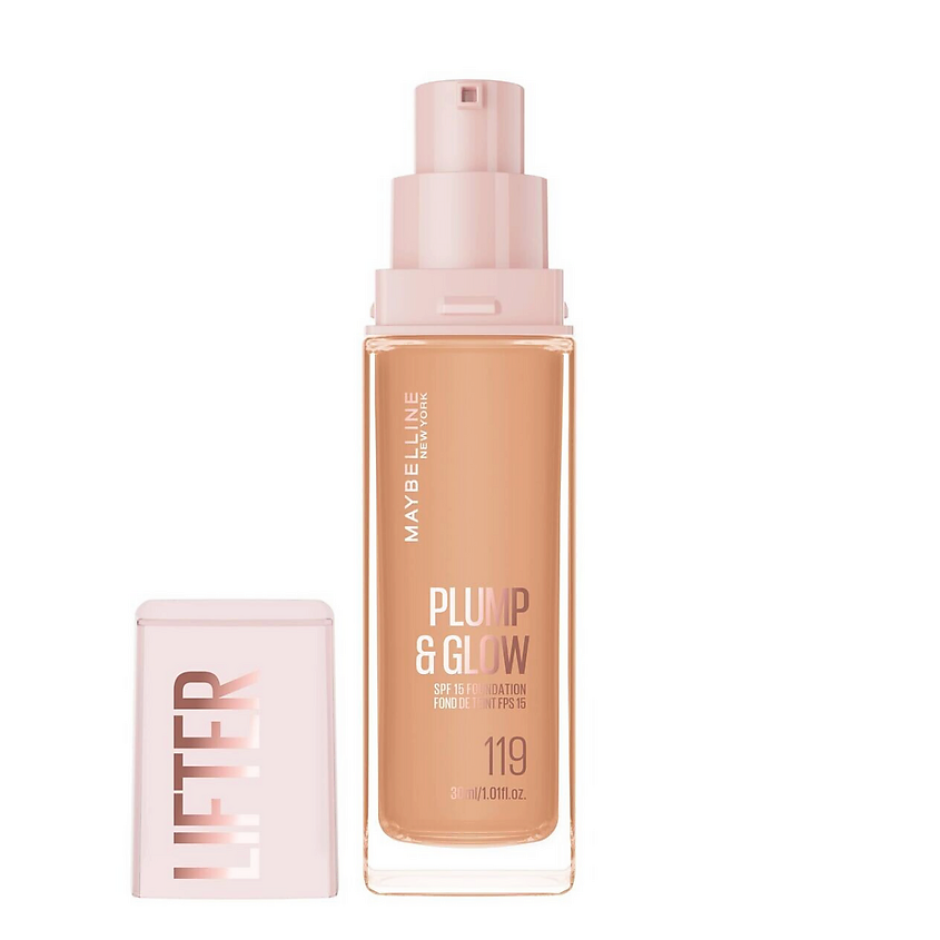 Изображение товара Тональное средство MAYBELLINE Lifter Plump & Glow Foundation Nº 119