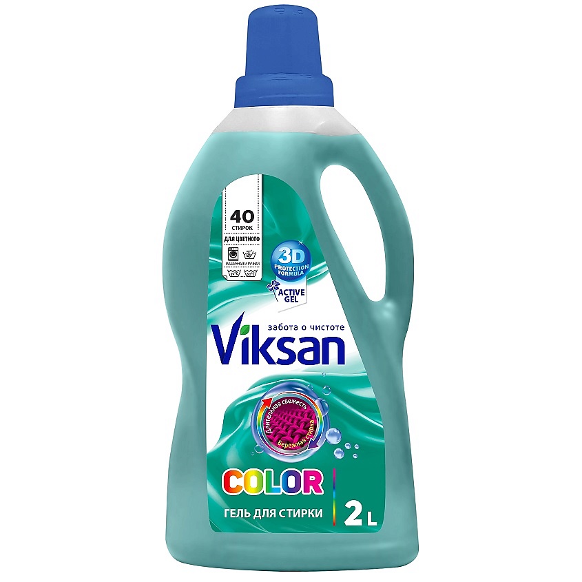 Изображение товара AQUASAN Гель для стирки VIKSAN Color, 2 л