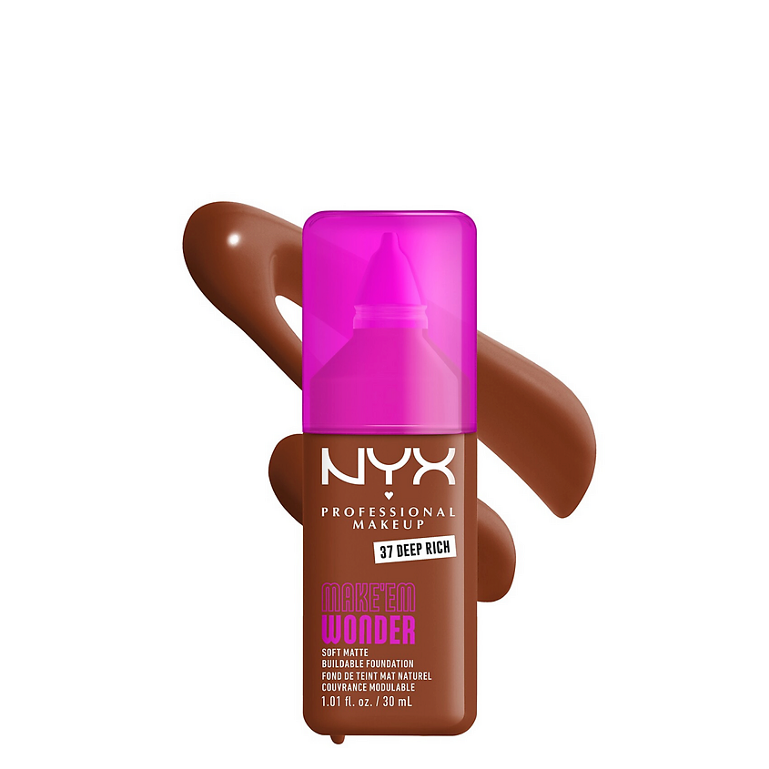 Изображение товара NYX PROFESSIONAL MAKEUP Тональная основа Make 'EM Wonder Deep Rich 30 мл