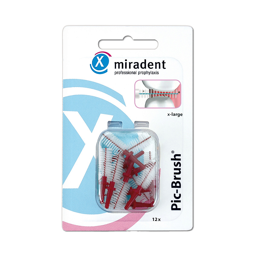 Изображение товара MIRADENT Запасные межзубные ершики Pic-Brush® для чистки зубов и брекетов, 12 шт