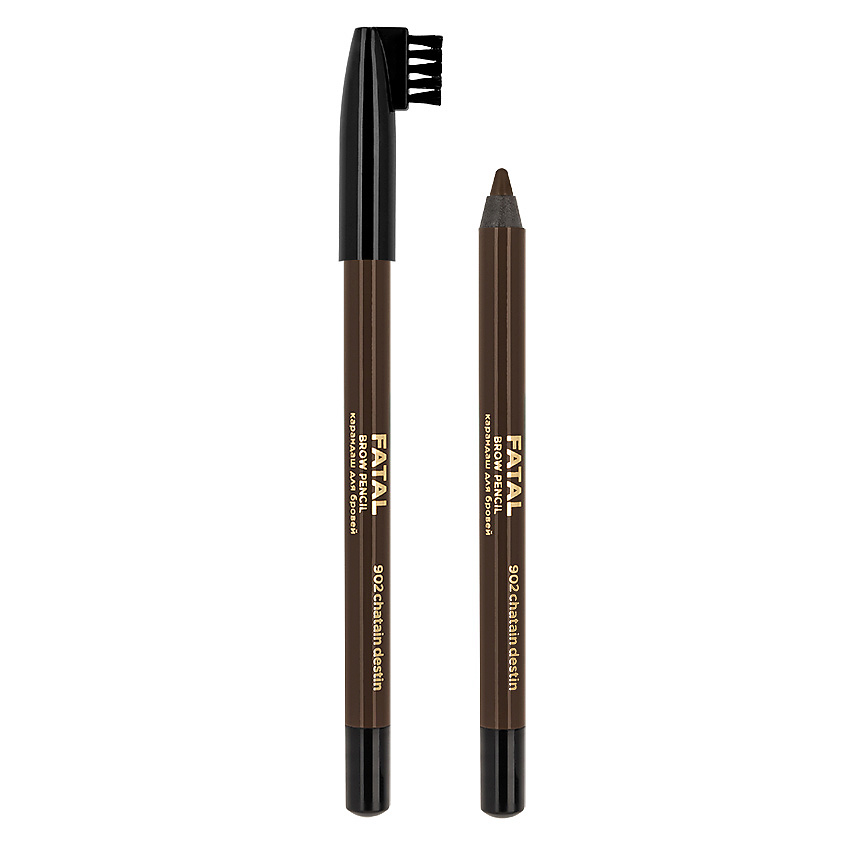Изображение товара Карандаш для бровей ЛЭТУАЛЬ FATAL BROW PENCIL № 902 chatain destin 1,6 г Изображение товара Карандаш для бровей ЛЭТУАЛЬ FATAL BROW PENCIL № 902 chatain destin 1,6 г