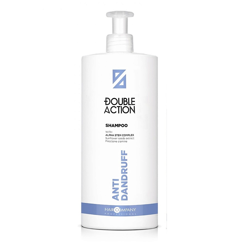 Изображение товара Шампунь против перхоти ANTI DANDRUFF SHAMPOO DOUBLE ACTION 1000 мл HAIR COMPANY