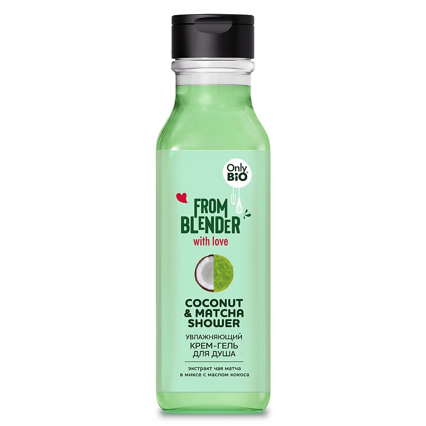 Изображение товара ONLY BIO Coconut & Matcha Shower - увлажняющий гель для тела с экстрактом зеленого чая и кокосом