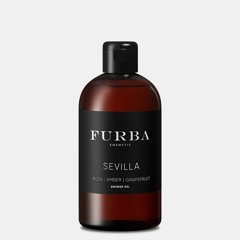 Изображение товара FURBA Гель для душа женский парфюмированный Sevilla с эфирными маслами розы, амбры и грейпфрута, 1 шт.