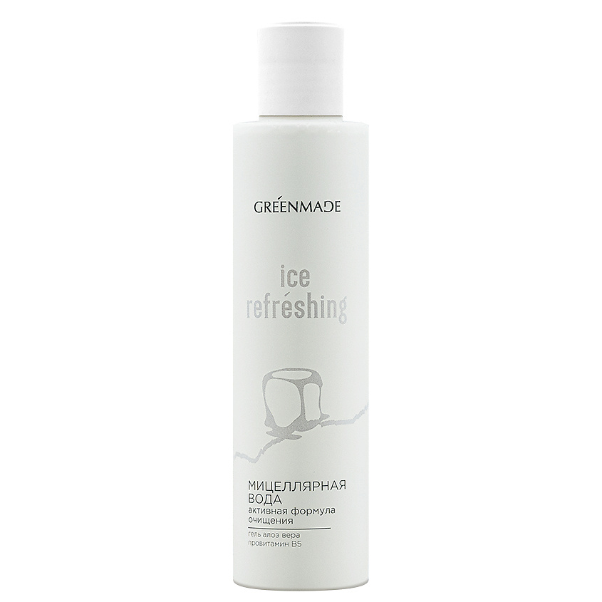Изображение товара GREENMADE Мицеллярная вода ICE REFRESHING с гелем алоэ вера и провитамином В5, 200 мл