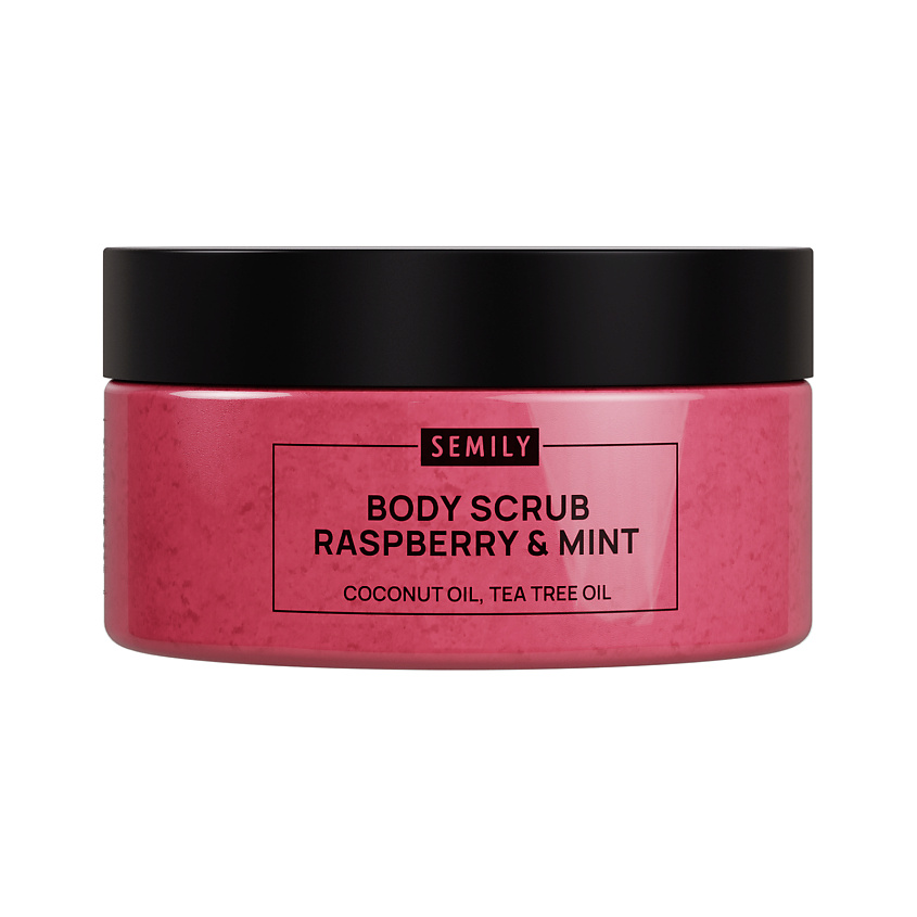 Изображение товара Скраб для тела антицеллюлитный увлажняющий малина и мята 1 шт