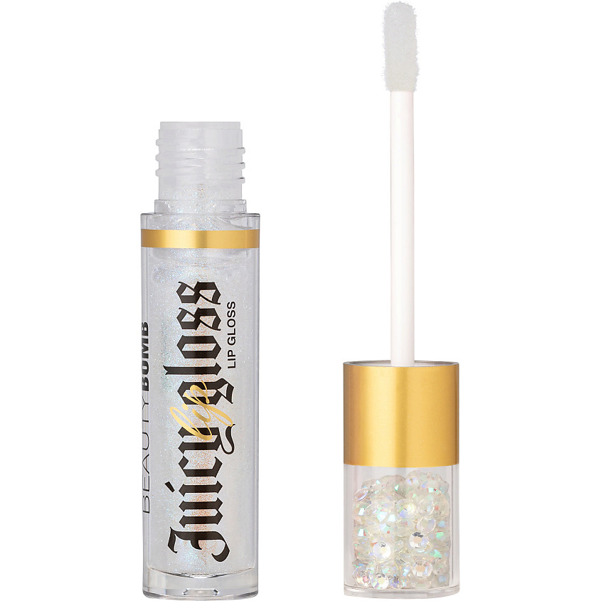 Изображение товара Блеск для губ BEAUTY BOMB Juicy № 02 Shine Baby нежно-розовый с блестками 3,4 мл