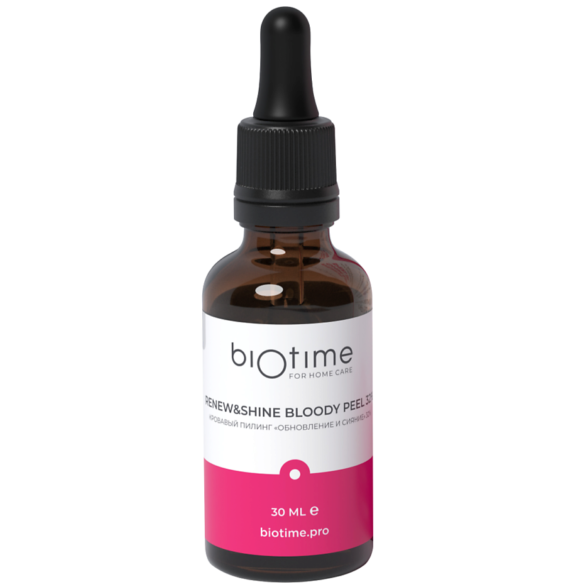 Изображение товара Кровавый пилинг для лица BIOTIME FOR HOME CARE 32% с кислотами, обновление и сияние кожи 30 мл