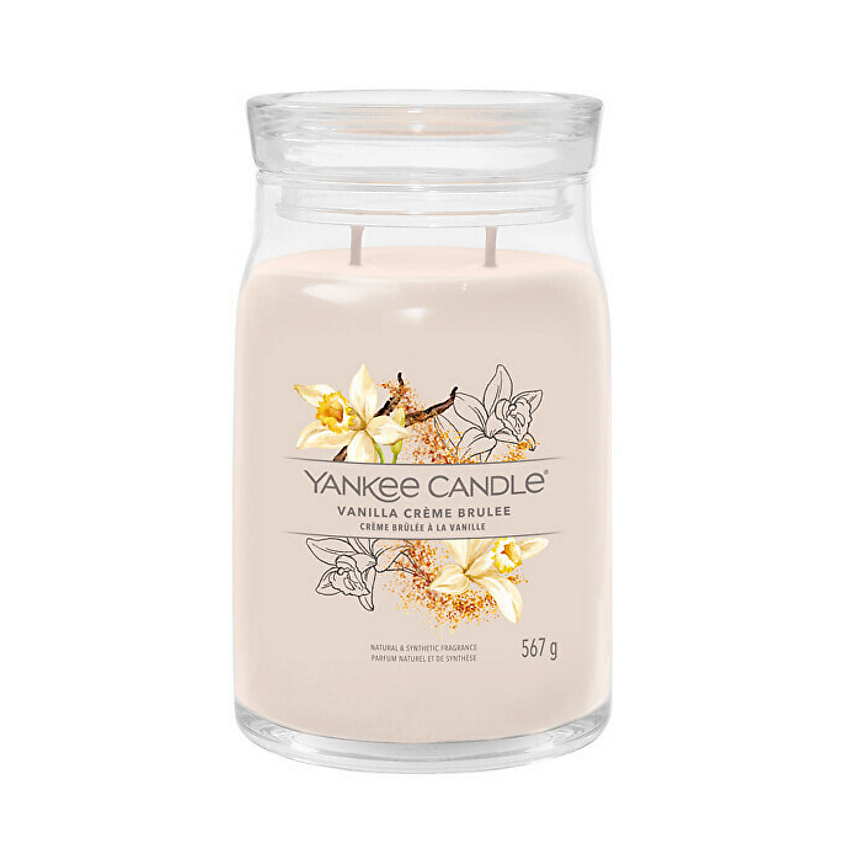 Изображение товара Ароматическая свеча Yankee Candle Vanilla Creme Brulee 567 г уют и аромат