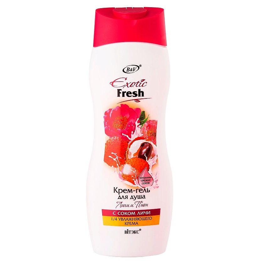 Изображение товара ВИТЭКС Крем-гель для душа Личи и пион EXOTIC FRESH 500 мл для взрослых и детей
