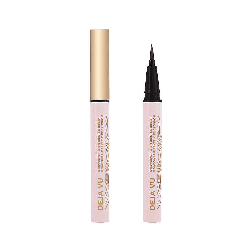 Изображение товара ЛЭТУАЛЬ Мини подводка-маркер с кисточкой Déjà Vu, 002 Dark Brown, 0,5 г