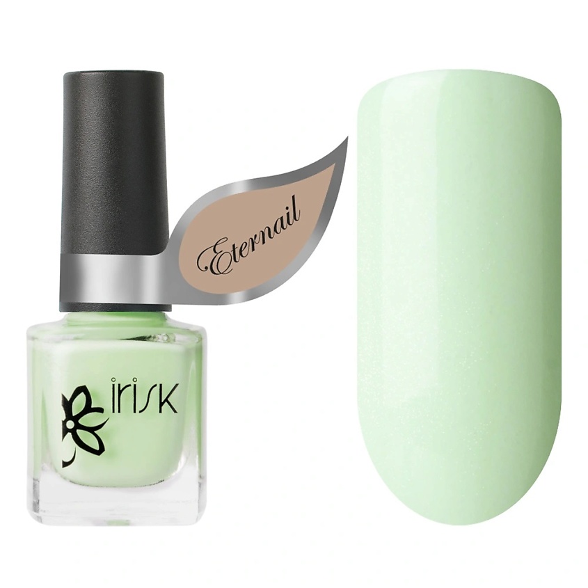 Изображение товара IRISK Eternail mini Sparks Sand 01 Patina Green лак для ногтей гелевая основа