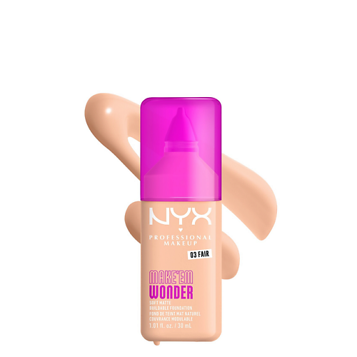 

NYX Professional Makeup NYX PROFESSIONAL MAKEUP Тональная основа Make 'EM Wonder, NYX PROFESSIONAL MAKEUP Тональная основа Make 'EM Wonder
