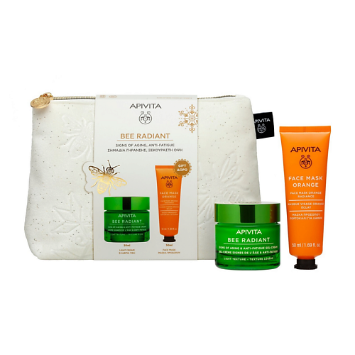

APIVITA Подарочный набор Bee Radiant:крем+маска для лица, Подарочный набор Bee Radiant:крем+маска для лица
