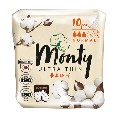 

MONTY Женские гигиенические прокладки ULTRA THIN NORMAL PLUS, Женские гигиенические прокладки ULTRA THIN NORMAL PLUS