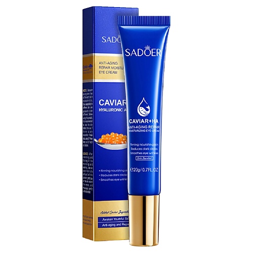 

SADOER Крем для кожи вокруг глаз антивозрастной с экстрактом красной икры 20, Крем для кожи вокруг глаз антивозрастной с экстрактом красной икры