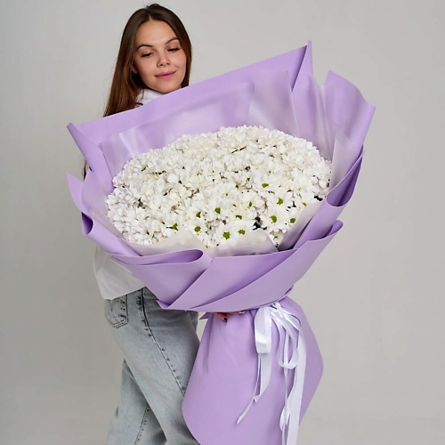Букет живых цветов FLOWER DANCE Букет хризантем 25 шт