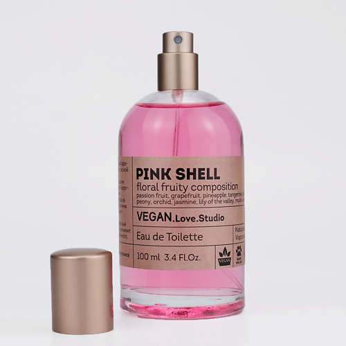 

VEGAN.LOVE.STUDIO Туалетная вода женская Pink Shell маракуйя клубника ананас жасмин 100, Туалетная вода женская Pink Shell маракуйя клубника ананас жасмин