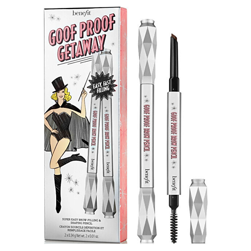 Карандаш для бровей BENEFIT Водостойкие карандаши для бровей Goof Proof Getaway Duo