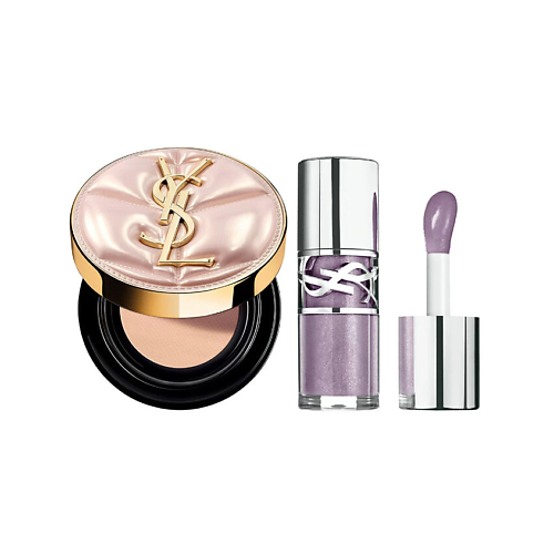 

YVES SAINT LAURENT Кушон Touche Eclat Glow-Pact Cushion + Блеск Loveshine Plumping Lip Oil, Кушон Touche Eclat Glow-Pact Cushion + Блеск Loveshine Plumping Lip Oil