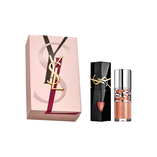 

YVES SAINT LAURENT Помада The Inks Vinyl Cream + Блеск Loveshine Plumping Lip Gloss, Помада The Inks Vinyl Cream + Блеск Loveshine Plumping Lip Gloss