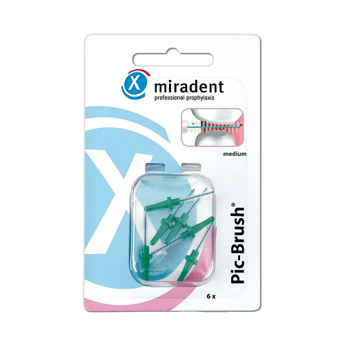 

MIRADENT Запасные межзубные ершики Pic-Brush® для чистки зубов и брекетов, Запасные межзубные ершики Pic-Brush® для чистки зубов и брекетов