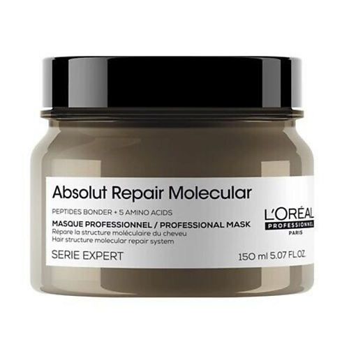 

L'OREAL PROFESSIONNEL Восстанавливающая маска для волос Absolut Repair Molecular 150, Восстанавливающая маска для волос Absolut Repair Molecular