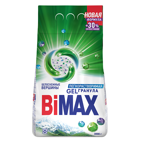 

BIMAX Стиральный порошок Белоснежные вершины Automat, Стиральный порошок Белоснежные вершины Automat