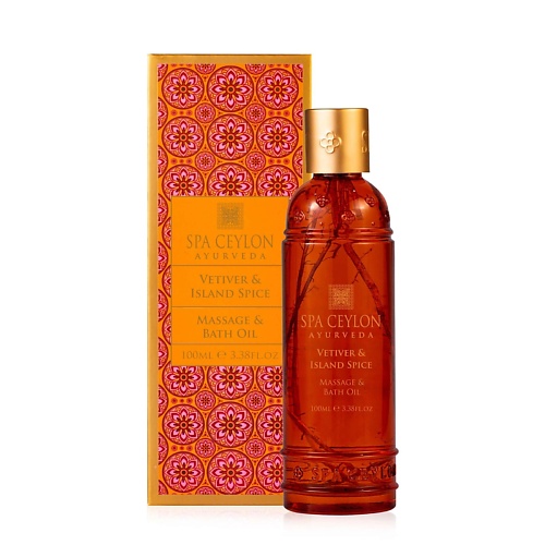 Масло для тела SPA CEYLON Масло для ванны и массажа ВЕТИВЕР И ПРЯНОСТИ